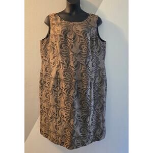 Kasper brocade sheath dress 24W